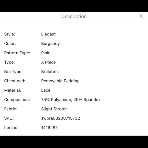 BURGUNDY FLORAL LACE LONGLINE BRALETTE - Picture 6 of 7